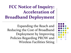 FCC Notice of Inquiry - National League of Cities