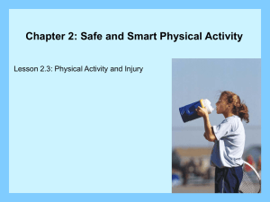 Lesson 2.3: Physical Activity and Injury