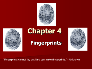 Chapter 4 Fingerprints