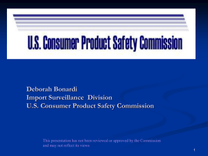 The U.S. Consumer Product Safety Commission