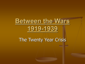 Between the Wars 1919-1939