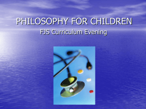 P4C Curriculum Evening Presentation