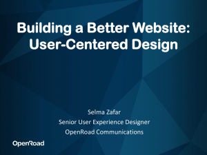 User-Centred Design PowerPoint