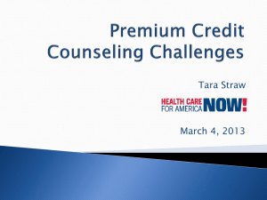 Premium Tax Credit Counseling - California Coverage & Health