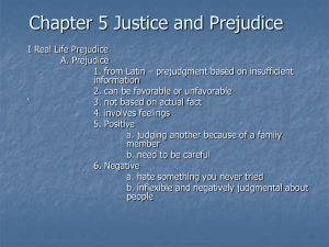 Chapter 5 Justice and Prejudice