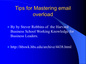Tips for Mastering email overload