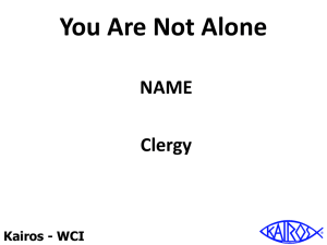 You Are Not Alone - Kairos