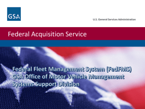 Federal Fleet Management System (FedFMS)