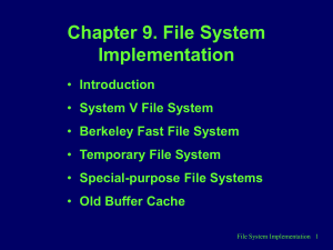 Chapter 9. File System Implementation