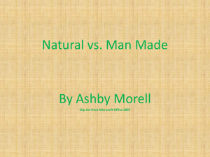 Natural vs Man-made resources
