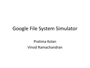 Google File System Simulator