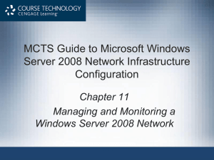 Managing and Monitoring a Windows Server 2008 Network