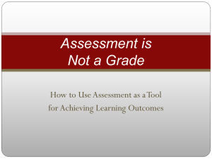 Why assess?