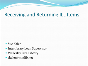 Receiving and Returning ILL Items