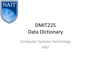 Data Dictionary PPT
