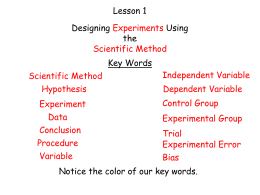 Independent versus Dependent Variable Worksheet