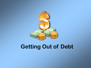 Getting out of Debt