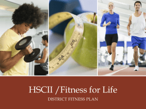 HSCII Fitness Plan WebQuest Instructional PowerPoint