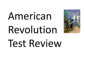 8th - 10th American Revolution Review I