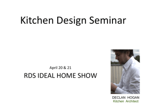 Kitchen Design Seminar DECLAN HOGAN Kitchen Architect April 20