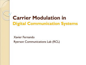 Carrier Modulation in Digital Communication Systems