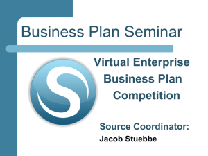 Jake`s Business Plan
