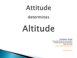 Free of ppt Attitude Determines Altitude.