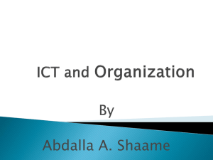 ICT and Organization
