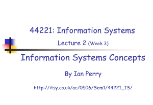 Information Systems Concepts