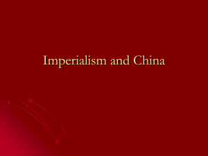 Imperialism and China