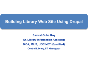 Drupal - Central Library, IIT Kharagpur