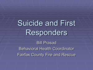 Suicide and First Responders - eapa