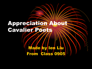 （2011-10-16）刘蕾Appreciation About Cavalier Poets