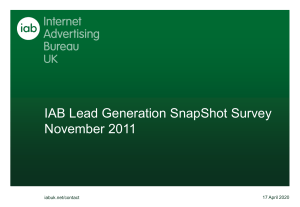 the IAB Lead Generation Survey - Ilead