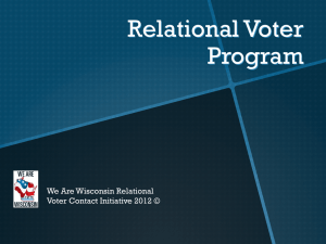 Relational Voter Program (RVP)
