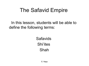 The Safavids - White Plains Public Schools
