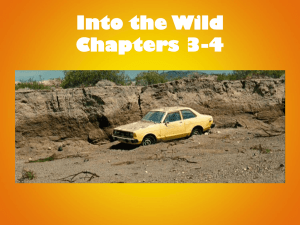 Into the Wild Ch. 3-4 Written Response Questions