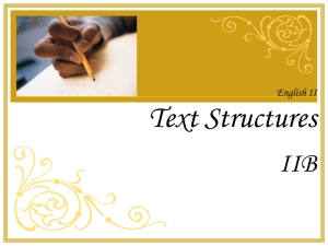 Examples of Author`s Purpose Text Structure
