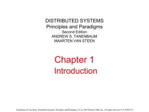 Summary of Distributed Systems