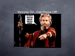 Worship On...Cell Phone Off! "Build Your Kingdom Here" Come set