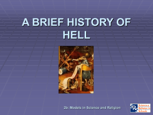 Student Resource 3: A brief history of hell