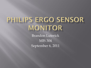 Philips Ergo Sensor Monitor