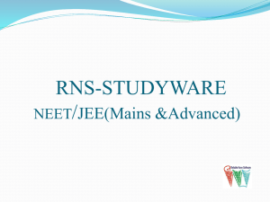 RNS-STUDYWARE NEET /JEE(mains &advanced)