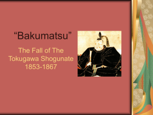 The Fall of The Tokugawa Shogunate