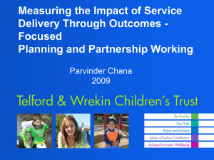 Measuring the impact of service delivery through outcomes