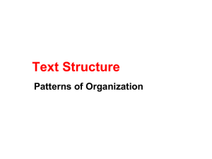 Text Structure notes