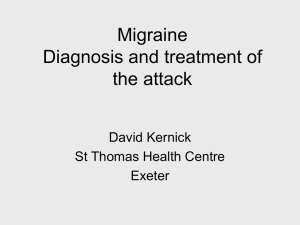 DPK presentation at Migraine Trust Meeting Nov 2011