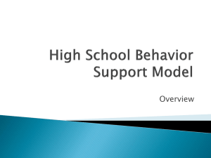 High School Behavior Intervention Model