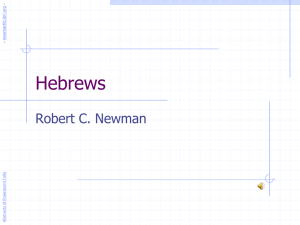 Hebrews - newmanlib.ibri.org