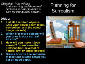 Planning for Surrealism plus techniques